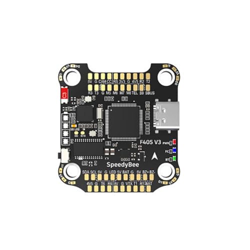 SpeedyBee F405 V3 Flight Controller And 4-in-1 ESC Stack 30x30 50A With BMI270 Compatible With 3-6S LiPo Compatible With RC FPV Drone(F405 V3 BLS 50A)