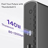 iVANKY Intel Certified Thunderbolt 5 Dock, FusionDock Pro 3 Docking Station Dual 6K@60Hz for MacBook M1/M2/M3/M4 Pro/Max, Triple Display for Windows TB5/4, 180W Power, 120Gbps, 2.5GbE