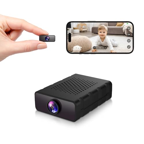 Braload Mini Camera, 4K HD Nanny Cam for Home - Smallest WiFi Wireless Camera with Motion Detection, App Control, Cloud & SD Storage, No WiFi Needed for Pet/Baby/Nanny Surveillance