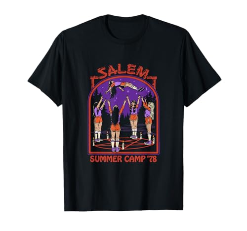 Steven Rhodes Salem Witch Summer Camp '78 Retro Dark Humor T-Shirt