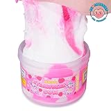 Peachybbies Slime Strawberry Cow Cloud Slime, Made in USA Premium Slime, 100% Authentic Peachybbies, 7 oz., Scented Slime for Kids, ASMR, Cow Slime Birthday Gifts, Fidget Toys