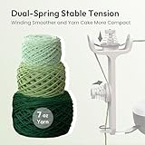 Etcokei Yarn Winder, Electric Yarn Ball Winder for Crocheting, Compact Yarn Cake Winder with Strong Tension Stepless Speed, Automatic Yarn Spinner Wool Winder, Ideal Helper for Knitting Lovers(White)