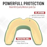 Newhour Mouth Guard Boxing, Football, MMA, Muay Thai, Lacrosse and Hockey, Men and Women Mouthguard for Adults and Kids with Protective Breathable Case, Protector Bucal para Boxeo (Basil)