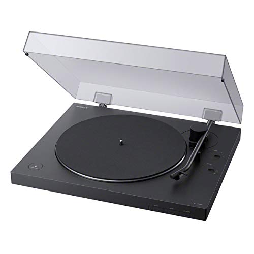 Sony PS-LX310BT Belt Drive Turntable: Fully Automatic Wireless Vinyl Record Player with Bluetooth and USB Output Black