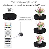 ComXim 360 Degree Motorized Rotating Display Stand for Display,Automatic Electric Turntable with Remote Control 88-200Lbs Load,12.6in, Photography Turntable to Control Angle, Speed and Direction