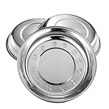 Eslite 6-Piece 18/10 Stainless Steel Round Plates,Dinner Plate Dish,9-Inch