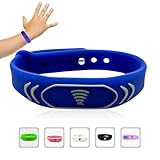 Smart Bands for Kids if Lost, Child Safety ID Wristband, NFC Bracelet for Children, Smart Medical ID Band, Lost Kids ID Bracelet, Disney Essentials for Kids, QR Identification, Waterproof (Navy)