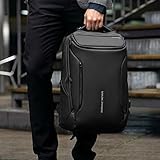 MARK RYDEN Business Backpack for Men, Waterproof High Tech Backpack with Sport Car Shape Design and USB Charging Port, Travel Laptop Backpack Fits 17.3 Inch Notebook