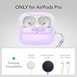 ESR for AirPods Pro Case (2023/2022/2019, 2nd/1st Gen), Compatible with Airpods Pro 2 (USB-C/Lightning Cable), MagSafe Ready, Magnetic Lid Lock, Full Drop Protection Cover with Lanyard, Lavender