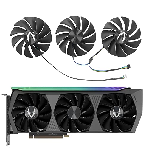 Coolerage 88mm DC12V 0.46A 4Pin GA92S2U RTX3070 RTX3080 Graphics Card Fan for Zotac RTX 3070 3080 Ti 3090 AMP Holo GPU Cooler (Full Set (3 pcs))