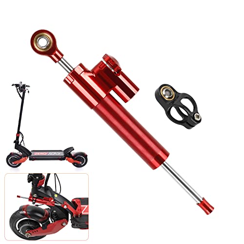 LUCK4U Steering Damper Tube for ZERO 10X Scooter Accessories High Speed Driving Stabilizer to Eliminate Riding Wobbles Electric Scooter Retrofit Accessories (Red)