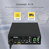 Retevis MB2 AM/FM Professional CB Radio, 40 Channels Mini Radio, Easy to Operate, Squelch Knob ASQ, VOX, Auto-Scan, CB Mobile Radio for Truckers, Black