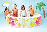 INTEX 56494EP Swim Center Inflatable Pinwheel Swimming Pool, 90" x 22", for Ages 6+