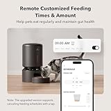 PETLIBRO Automatic Cat Feeder, 5G WiFi Automatic Dog Feeder with Freshness Preservation, 5L Timed Cat Feeder with Low Food Sensor, Up to 10 Meals Per Day, Granary Pet Feeder for Cats, Black