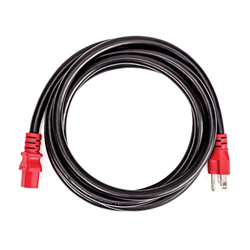 D'Addario Accessories IEC power cable - IEC to NEMA Plug Power Cable, 10FT (North America) Male to Female