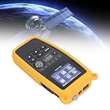 Satellite Finder Meter Satellite Si gnal Locator DVB S / S2X Si gnal Measuring Meter Detector Receiver with Flashlight Backlit Buttons,2.1in Colorscreen,800mAh Battery