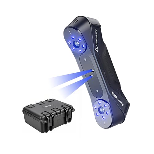 Creality 3D Scanner CR-Scan Raptor Pro for 3D Printing, Handheld 3D Scanner 0.02mm Accuracy, 22+7 Blue Laser & NIR, 60fps High-Speed & 5MM to 4M Objects, 24-Bit Full-Color Scanning for Windows macOS