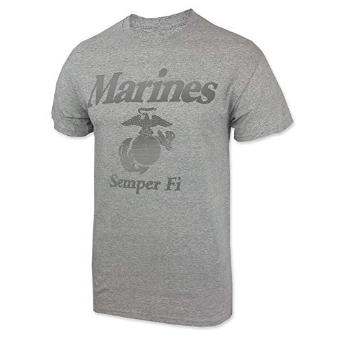 Armed Forces Gear Marines Reflective PT Gear T-Shirt, xx-Large (Grey)