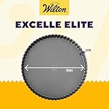 Wilton Excelle Elite Non-Stick Tart Pan and Quiche Pan with Removable Bottom, 11-Inch, Multicolor