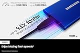 SAMSUNG T7 Portable SSD, 1TB External Solid State Drive, Speeds Up to 1,050MB/s, USB 3.2 Gen 2, Reliable Storage for Gaming, Students, Professionals, MU-PC1T0T/AM, Gray