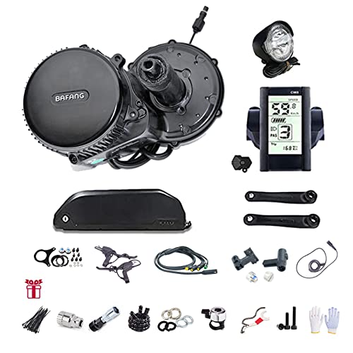BAFANG BBSHD 48V/52V 500W 750W 1000W Mid Drive Kit with Battery Optional BBS01 BBS02 8FUN DIY Conversion Kit with LCD Display & Chainring Mountain Bike, Road Bike…