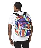 JanSport Laptop Backpack - Computer Bag with 2 Compartments, Ergonomic Shoulder Straps, 15” Laptop Sleeve, Haul Handle - Book Rucksack - Red/Multi Hippie Days