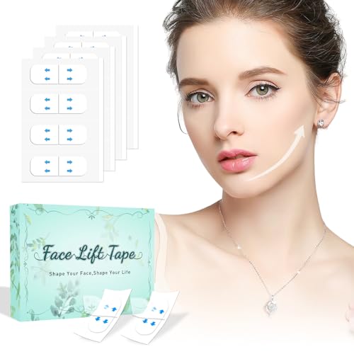 KOSOBO Face Tape Lifting Face Lift Tape Under Makeup,Neck Lifting Tape Invisible Face Lifter Tape for Sagging Skin, Instant Facelift Tape for Face Skin Tape for Jowls Eyes(1 Count (Pack of 280))