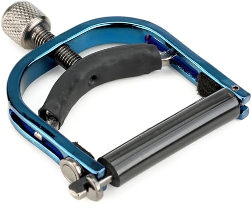 Banjo, Mandolin & Ukulele Paige Capo – Nickel-Plated Steel, Handcrafted in USA – Adjustable Center Tension for Clean Sound