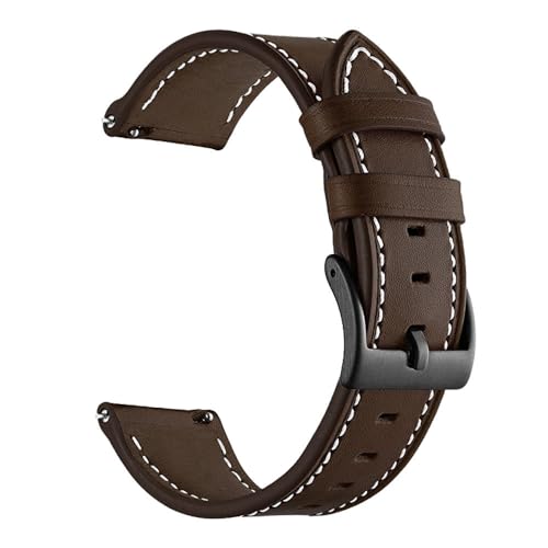 XLCZMYL 22mm Watch Strap For Zeblaze GTR 3 Pro/Ares 3 Pro/Vibe 7 Pro Leather Bracelet Watchband For Zeblaze Stratos 3 2 Wristband,coffee,For Zeblaze Stratos 3