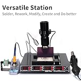 YIHUA 1000B- 4 in 1 Station - IR Infrared BGA, Preheater, Soldering Station and Hot Air Rework Station, plus a Temp Sensor, ºC/°F display, PCBs Holder, LED Lamp and more.