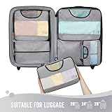 Veken 6 Set of Various Size Packing Cubes for Travel, Suitcase Organizer Bags Set with Shoe Bag, Luggage Organizer for Travel Accessories Travel Essentials