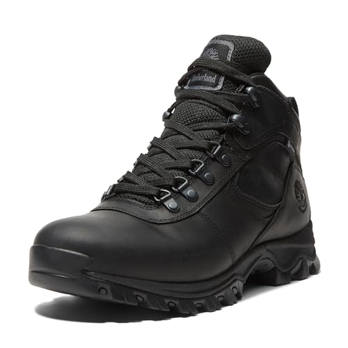Timberland Men's Mt. Maddsen Anti-Fatigue Hiking Wateproof Leather Hiking Boot, Black Full-Grain, 12 Medium