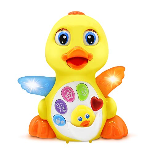 Stone and Clark Dancing Duck w/Lights and Music – Toddler Learning & Crawling Baby Toys – Baby Musical and Light up Toys for 1 Year Old Boy & Girl