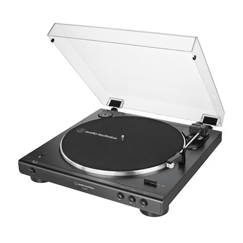 Audio-Technica AT-LP60XBT-BK Fully Automatic Wireless Belt-Drive Turntable (Black) (ATLP60XBTBK)