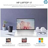 HP 2025 17 Inch Laptop Computer, 17.3 IPS FHD Business Laptop PC, AMD Ryzen 5 6-Core, 64GB RAM 2.5TB Storage (2TB SSD+512GB PSSD), Windows 11 Pro Laptop Copilot AI Lifetime Office, 10-Key Number Pad