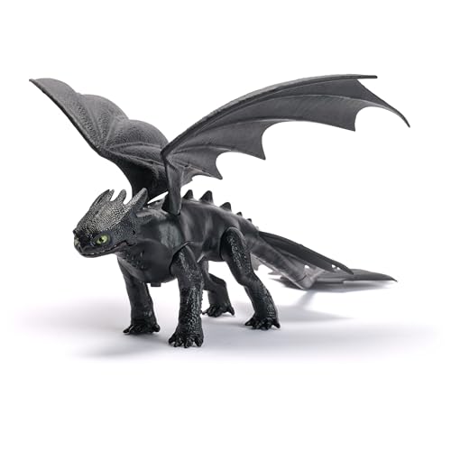 DreamWorks Dragons, Battle Dragons, Plasma Sounds Night Fury, 13” Action Figure, Kids Toys for Boys & Girls Ages 4 and up