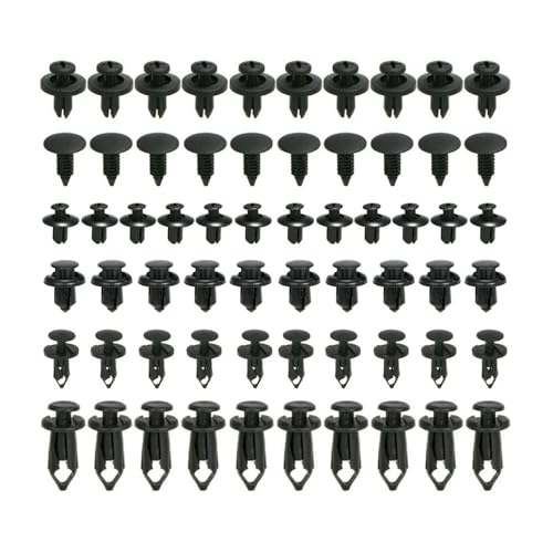 Car Body Trim Clips for Skoda Fabia, for Mitsubishi ASX, 6 Size 60 Pcs Auto Fastener Clips