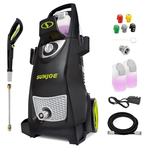 Sun Joe Electric Pressure Power Washer, 2030 PSI (PWMA Certified), 1.2 GPM, Dual Soap Tanks, (35-FT GFCI Water-Safe, Power Cord), SPX3000