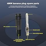 DaFuRui 4mm Banana Plug，10 Pair 20PCS Stackable 4mm Banana Plug Connector High Current 20A Speaker Cable Adapter for Electrical Test