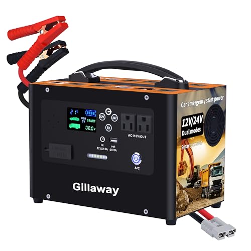 V10 10000A Car Jump Starter, Portable Power Station Backup Lithium Battery，12V/24V Heavy Duty Truck Jump Starter Battery Pack, Power Bank for Outdoors Camping Travel Hunting Blackout