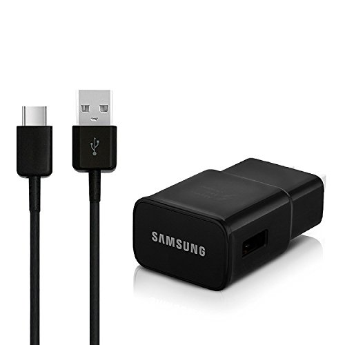 Samsung EP-TA20JBEUGUS Fast Charge USB-C 15W Wall Charger for Galaxy Note 8, 9, Galaxy S8, S8+, S9, S9+, S10, S10+, S10E Inbox Replacement - Retail Packaging - Black