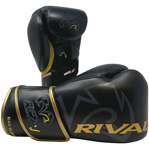 Rival Boxing RFX-Guerrero-V HDE-F Bag Gloves - 10 oz. - Black/Gold