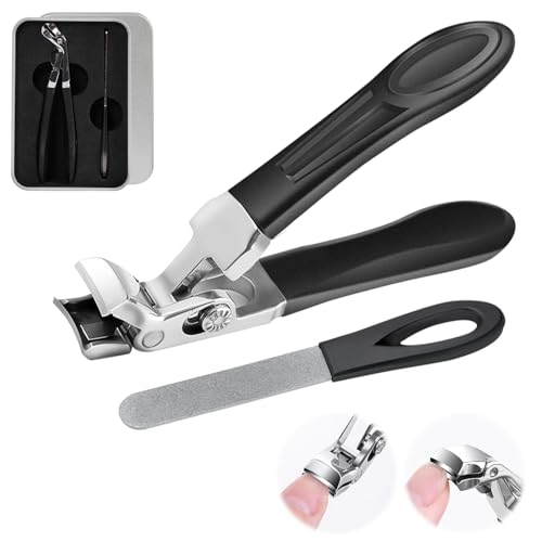 Ribili ClipMaster Pro,Dotmalls ClipMaster Pro,Grishay ClipMaster Pro,Sherum Nail Clipper,Clip Master Pro for Thick Nails,Large Angled Head Toenail Clippers with Wide Opening for Elderly Seniors(1Pcs)