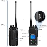 SAMCOM Two Way Radio Long Range Rechargeable, 5W 2 Way Radio High Power Walkie Talkie for Adults with Multi-Unit Charger, Heavy Duty Programmable UHF Radios (6 Pcs Radio + 6 Way Charger Gang)