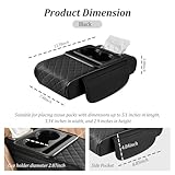 5-in-1 Car Center Console Cover,Multifunctional Arm Rest Cover for Car with Cup Holder,Phone Holder,Pocket,Car Tissue Holder,Leather Height Enhancement Car Armrest Cushion for Most Cars