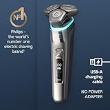 Philips Norelco Shaver Series 9000, Wet and Dry Electric Shaver, with Lift & Cut Shaving System and SenseIQ Technology, Pop-up Trimmer, Cleaning Pod, Charging Stand and Travel Case, Model S9987/85