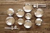 Notbichae Bronzeware 17PCS Bowl and Plates Spoon Chopsticks Set For 2 Person - Korean Traditional Handmade Tableware Dinnerware Set BANGJJA YUGI