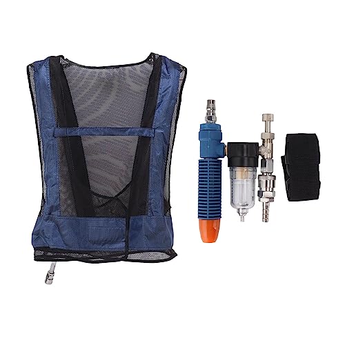 Yosoo Cooled Vest, Air Conditioner Waistcoat Vortex Tube Air Compressed Cooling Vest Cooling Vest Air Cooled Vest Air Cooled Welding Jacket Waistcoat For Welding Steel High Temperature