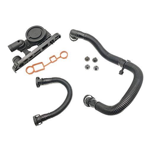 NOVAPARTS 06F129101P PCV Valve Crankcase Breather Hose w/Gaskets Kit for Audi A4 A3 TT Volkswagen VW Passat Eos Jetta GTI 2.0T