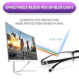 TERAISE 4PCS Fashion Anti-blue light Reading Glasses Men Women Computer Reader(1.5X)